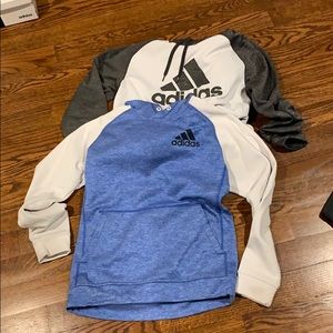 2 Adidas sweatshirts!